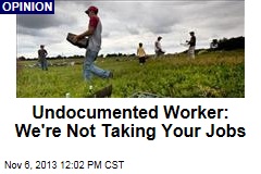 Undocumented Worker: We&#39;re Not Taking Your Jobs