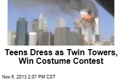 Teens Dress as Twin Towers, Win Costume Contest