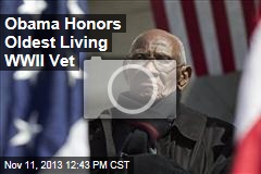 Obama Honors Oldest Living WWII Vet