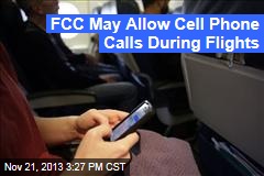 FCC May Allow Cell Phone Calls During Flights