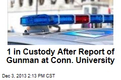 1 in Custody After Report of Gunman at Conn. University