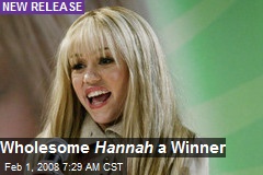 Wholesome Hannah a Winner