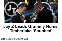 Jay Z Leads Grammy Noms, Timberlake &#39;Snubbed&#39;