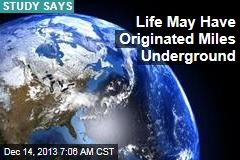 Life May Have Originated Miles Underground