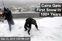 Cairo Gets First Snow in 100+ Years