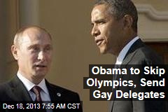 Obama Skips Olympics, Sends Gay Delegates