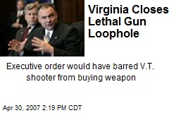 Virginia Closes Lethal Gun Loophole