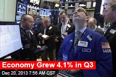 Economy Grew 4.1% in Q3