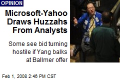 Microsoft-Yahoo Draws Huzzahs From Analysts
