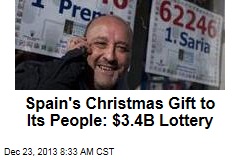 Spain&#39;s Christmas Gift to Its People: $3.4B Lottery
