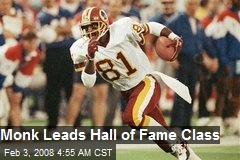 Monk Leads Hall of Fame Class