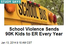 School Violence Sends 90K Kids to ER Every Year
