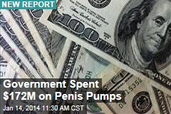 Government Spent $172M on Penis Pumps
