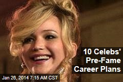 10 Celebs&#39; Pre-Fame Career Plans