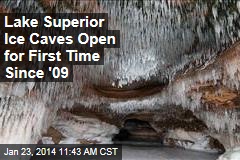 Lake Superior Ice Caves Open for First Time Since 2009