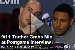 9/11 Truther Grabs Mic at Postgame Interview