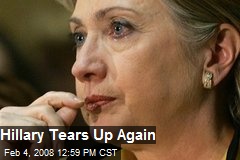 Hillary Tears Up Again