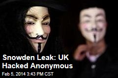Snowden Leak: The UK Hacked Anonymous