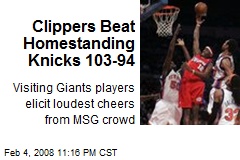 Clippers Beat Homestanding Knicks 103-94