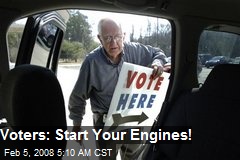 Voters: Start Your Engines!