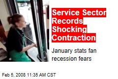 Service Sector Records Shocking Contraction