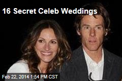 16 Secret Celeb Weddings