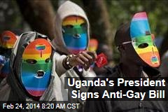 Uganda&#39;s President Signs Anti-Gay Bill