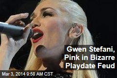 Gwen Stefani, Pink in Bizarre Playdate Feud