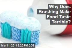 Why Does Brushing Make Food Taste Terrible?