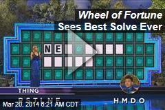 Wheel of Fortune Sees Best Solve Ever