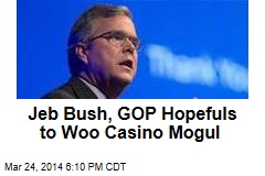 Jeb Bush, GOP Hopefuls to Woo Casino Mogul