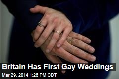 Britain Has First Gay Weddings