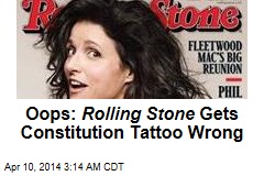 Oops: Rolling Stone Gets Constitution Tattoo Wrong