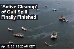 &#39;Active Cleanup&#39; of Gulf Spill Finally Finished