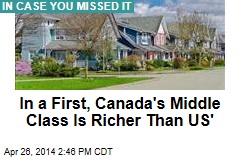 In a First, Canada&#39;s Middle Class Is Richer Than US&#39;