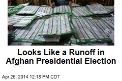 Looks Like a Runoff in Afghan Presidential Election