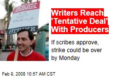Writers Reach 'Tentative Deal' With Producers