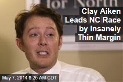 Clay Aiken Leading Vote By Insanely Thin Margin