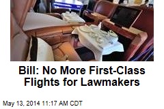 Bill: No More First-Class Flights for Lawmakers