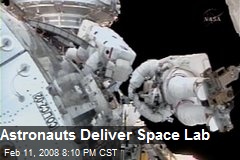 Astronauts Deliver Space Lab