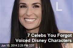 7 Celebs You Forgot Voiced Disney Characters