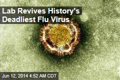 Lab Revives History&#39;s Deadliest Flu Virus