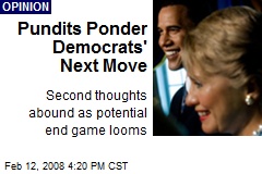 Pundits Ponder Democrats' Next Move