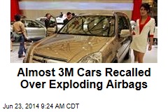 Almost 3M Cars Recalled Over Exploding Airbags