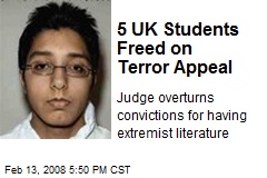 5 UK Students Freed on Terror Appeal