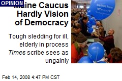 Maine Caucus Hardly Vision of Democracy