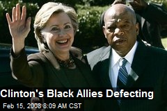 Clinton's Black Allies Defecting