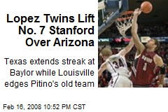 Lopez Twins Lift No. 7 Stanford Over Arizona