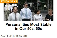 Personalities Most Stable in Our 40s, 50s