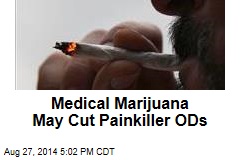 Medical Marijuana May Cut Painkiller ODs